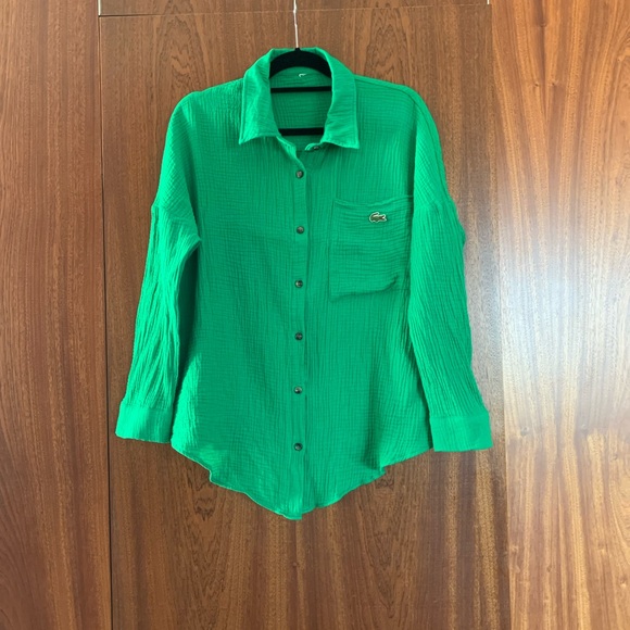 Lacoste Tops - Lacoste Women’s Button down Green